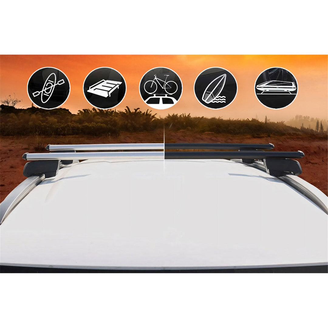 Audi Q5 Ara Atkı Gri- Bold Bar v2 (2 Parça) | 2008-2016 Arası