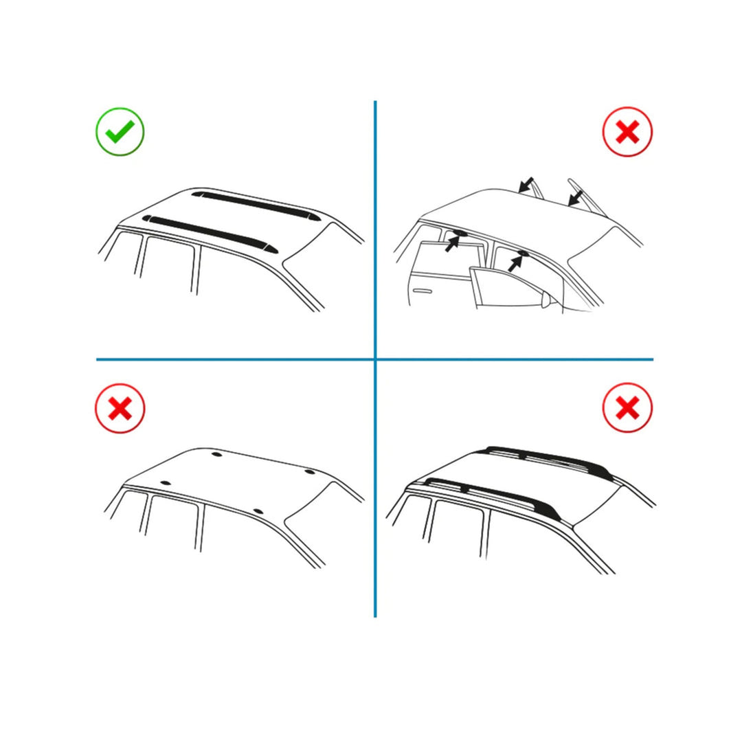 Lexus NX Ara Atkı Siyah- Elegance v2 (2 Parça) | 2015-2021 Arası