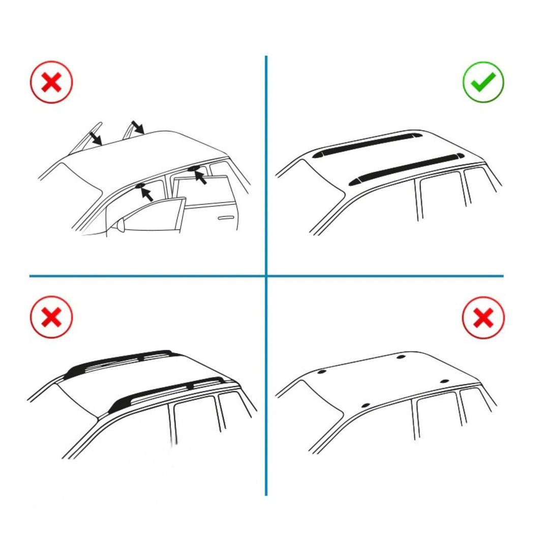 Universal Boldbar Ara Atkı Gri- Bold Bar v2 XL (138 cm, Metal Kilit, 2 Parça)