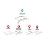 Resmi Galeri görüntüleyicisine yükleyin, Universal Boldbar Ara Atkı Siyah- Bold Bar v2 M (120 cm, Metal Kilit, 2 Parça)