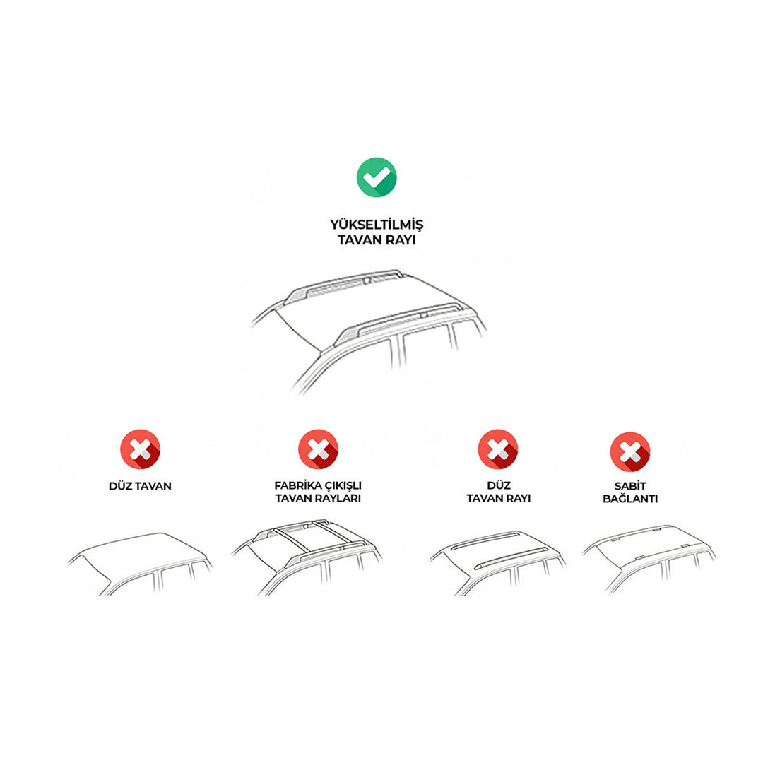 Universal Boldbar Ara Atkı Siyah- Bold Bar v2 XL (138 cm, Metal Kilit, 2 Parça)