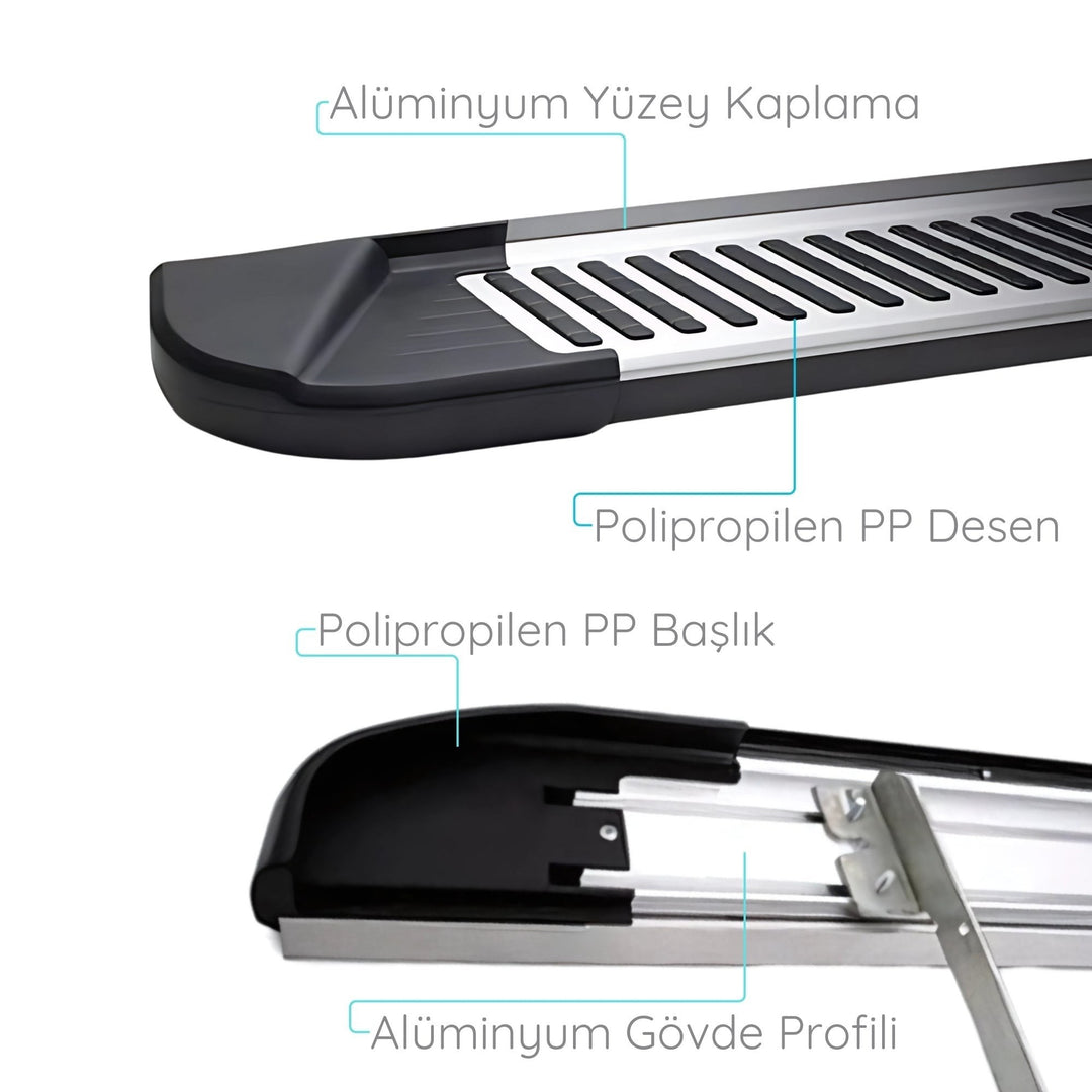 Audi Q3 Yan Basamak Seti - Piramitline | 2011 ve Sonrası