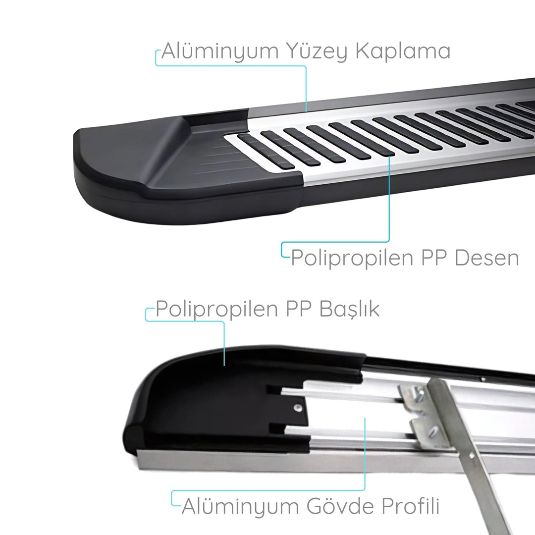 BMW X3 Yan Basamak Seti - Piramitline | 2010 ve Sonrası