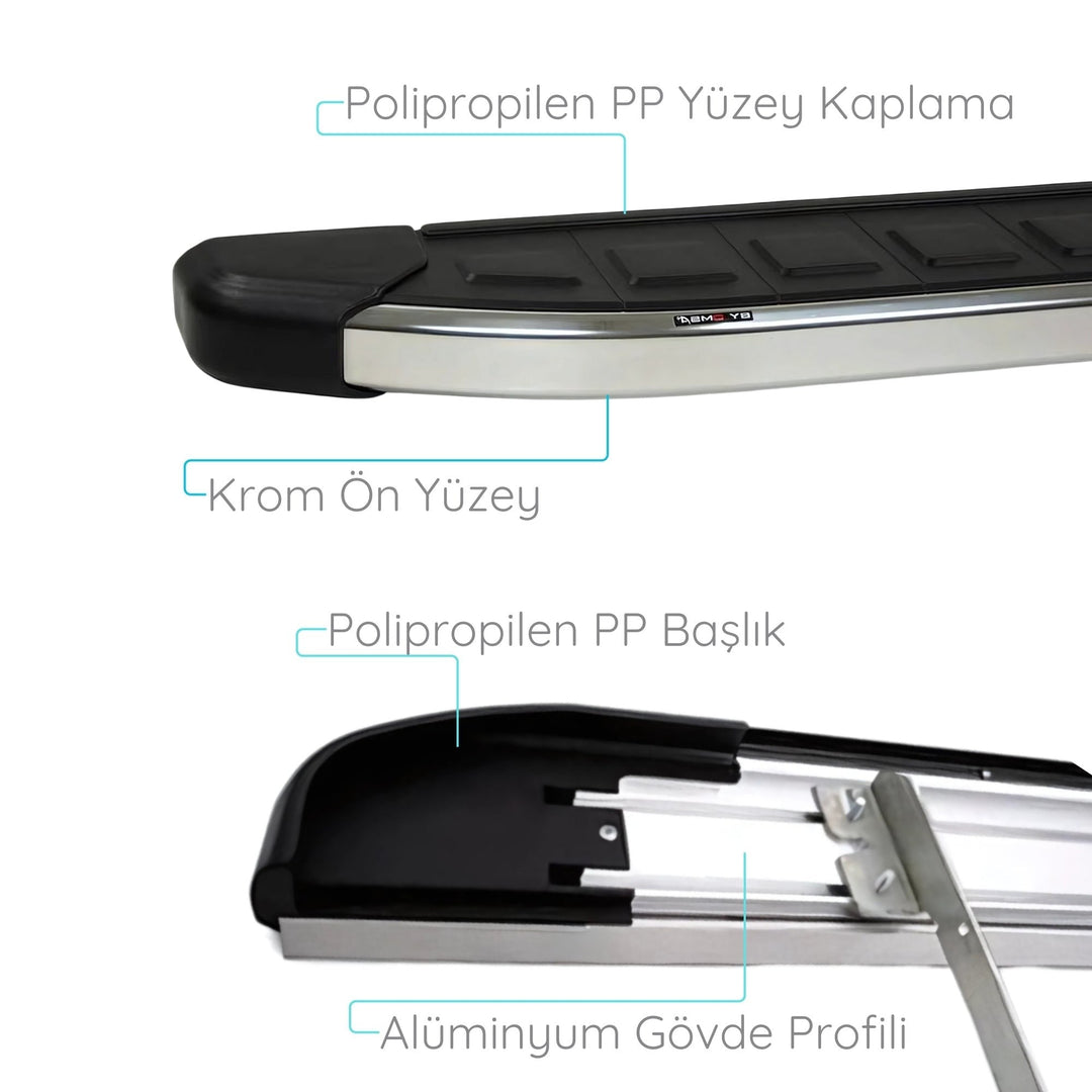 MG ZS EV Yan Basamak Seti - Krom, Proside | 2021 ve Sonrası