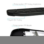 Resmi Galeri görüntüleyicisine yükleyin, Fiat Doblo Yan Basamak Seti - Siyah, Proside, Kısa Şase | 2022 ve Sonrası