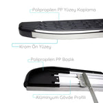 Resmi Galeri görüntüleyicisine yükleyin, Ford Tourneo Custom Yan Basamak Seti - Krom, Blackline, Kısa Şase | 2012-2023 Arası
