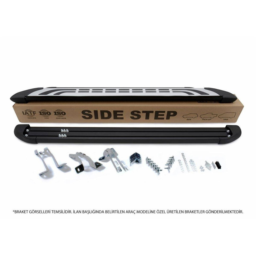 Dacia Sandero Stepway Yan Basamak Seti - Gri, Faba | 2020 ve Sonrası, HB