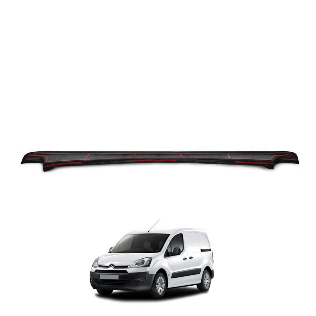 Citroen Berlingo Arka Tampon Eşiği - Mat Siyah | 2008-2018 Arası