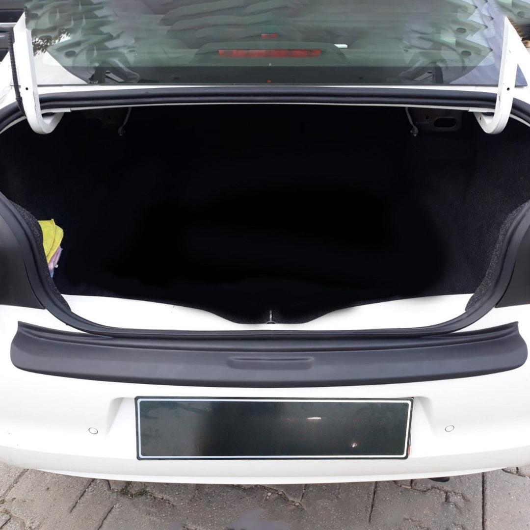Citroen C-Elysee Arka Tampon Eşiği - Mat Siyah | 2012 ve Sonrası, SD