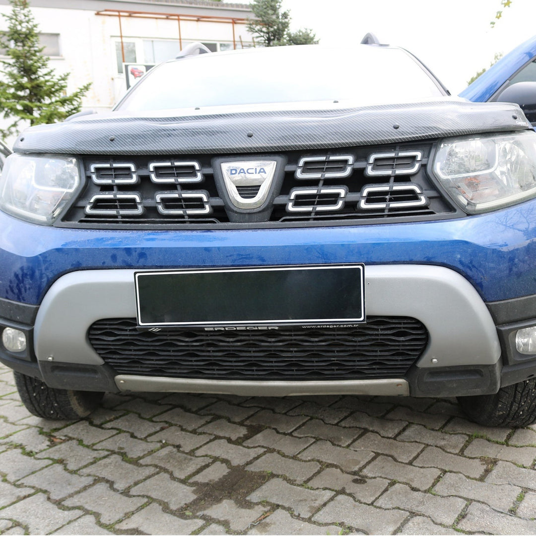 Dacia Duster Difüzör - Ön Tampon Plaka Altı, Gri | 2010-2018 Arası