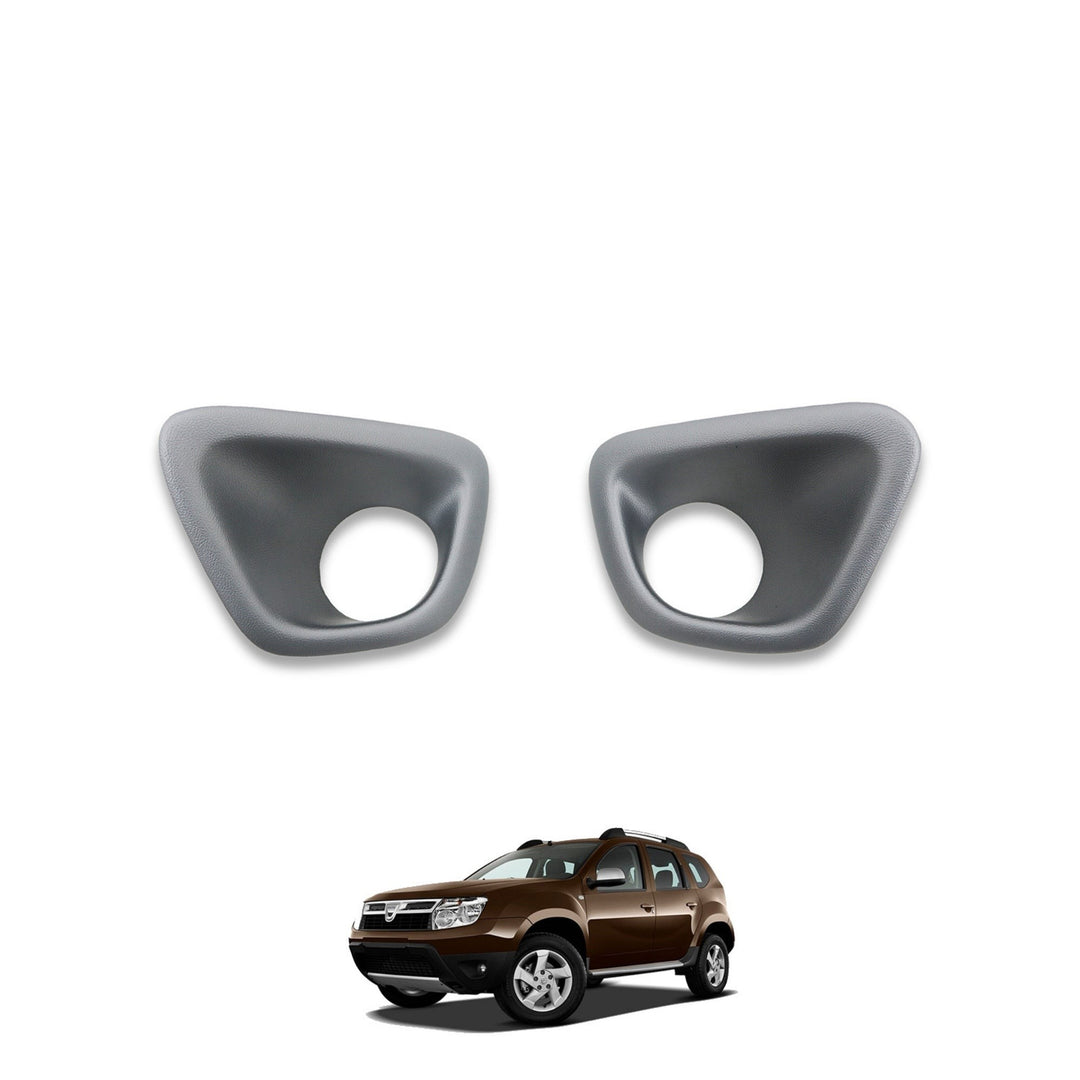 Dacia Duster Sis Far Çerçevesi - Gri (2 Parça) | 2010-2018 Arası