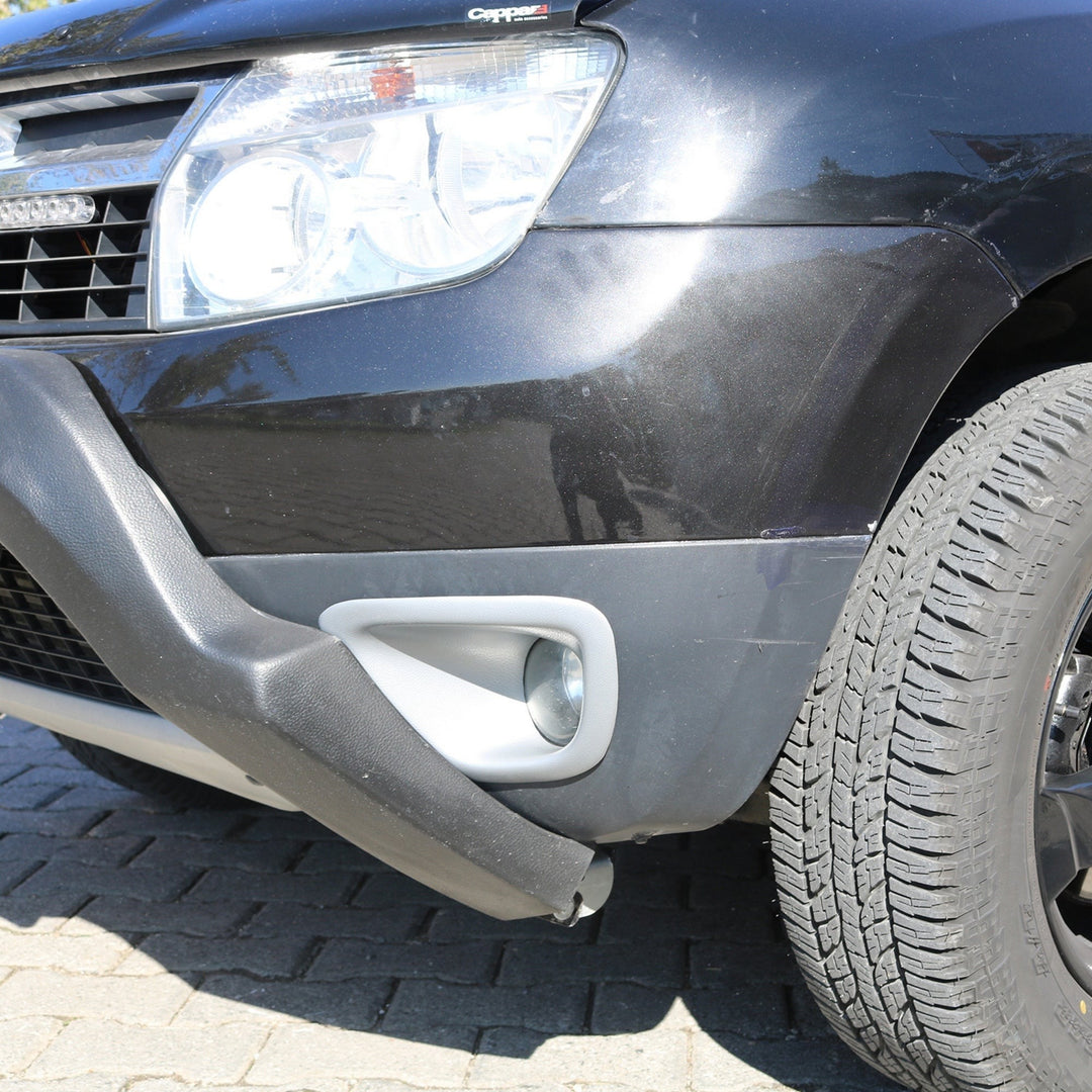 Dacia Duster Sis Far Çerçevesi - Gri (2 Parça) | 2010-2018 Arası