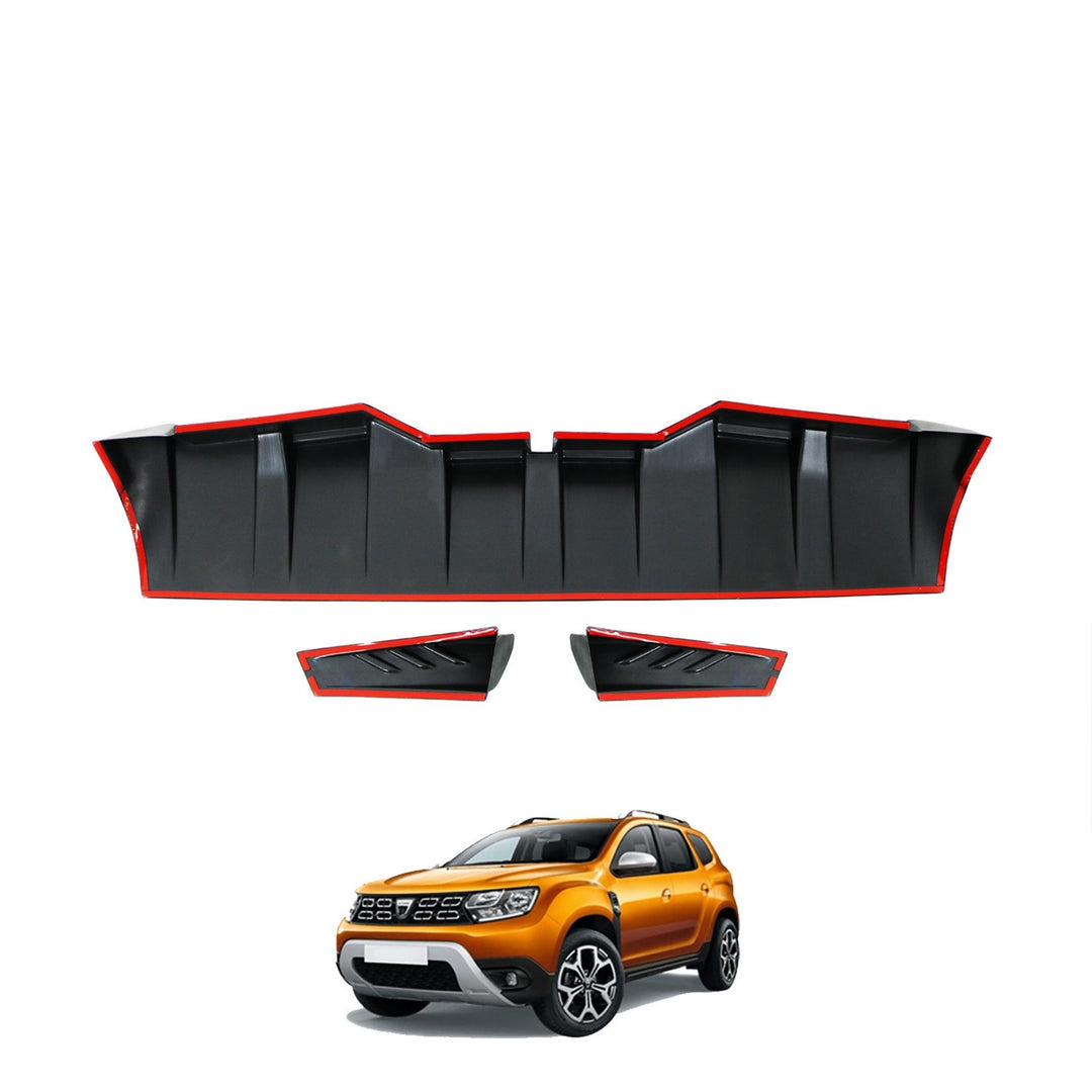 Dacia Duster Spoiler Arka Cam Üstü - Siyah (3 parça) | 2018-2024 Arası