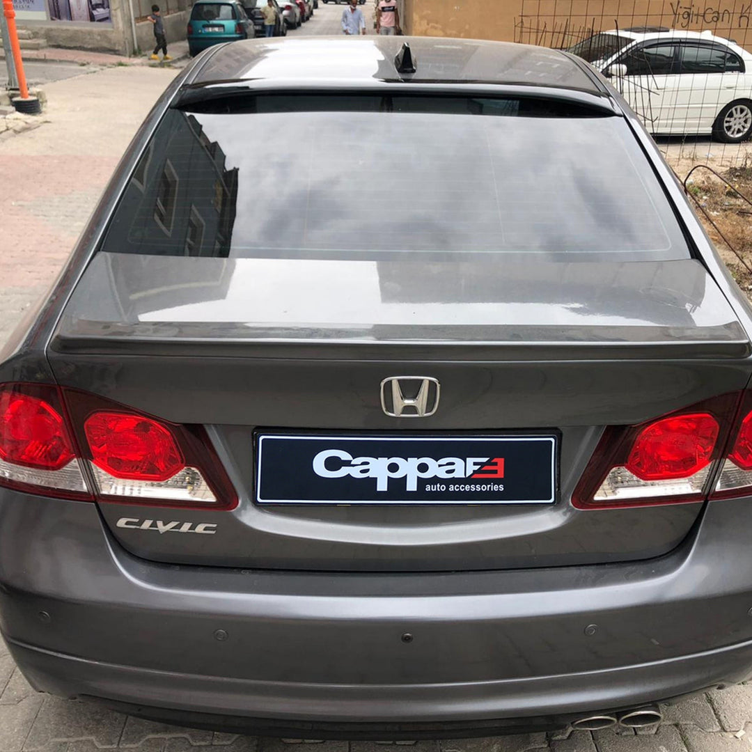 Honda Civic Spoiler Arka Cam Üstü - Siyah, İnce Tip | 2006-2011 Arası, SD