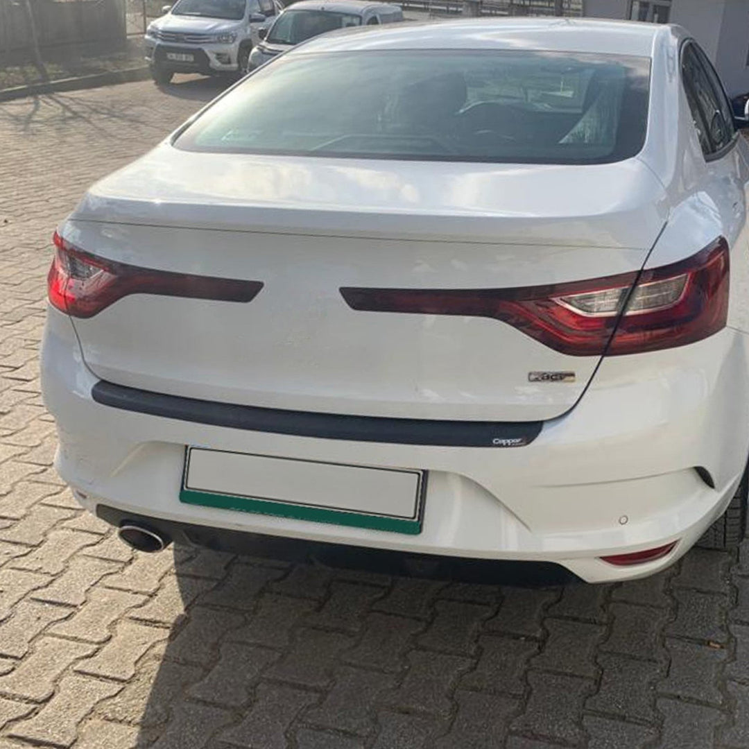 Renault Megane 4 Arka Tampon Eşiği - Mat Siyah | 2016 ve Sonrası, SD