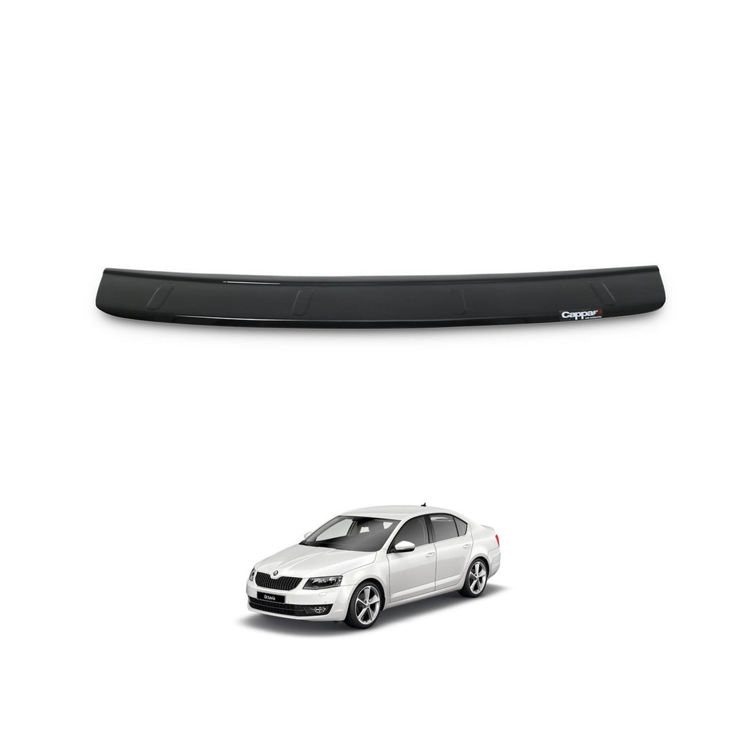 Skoda Octavia (A7) Arka Tampon Eşiği - Piano Siyah | 2013-2019 Arası, SD