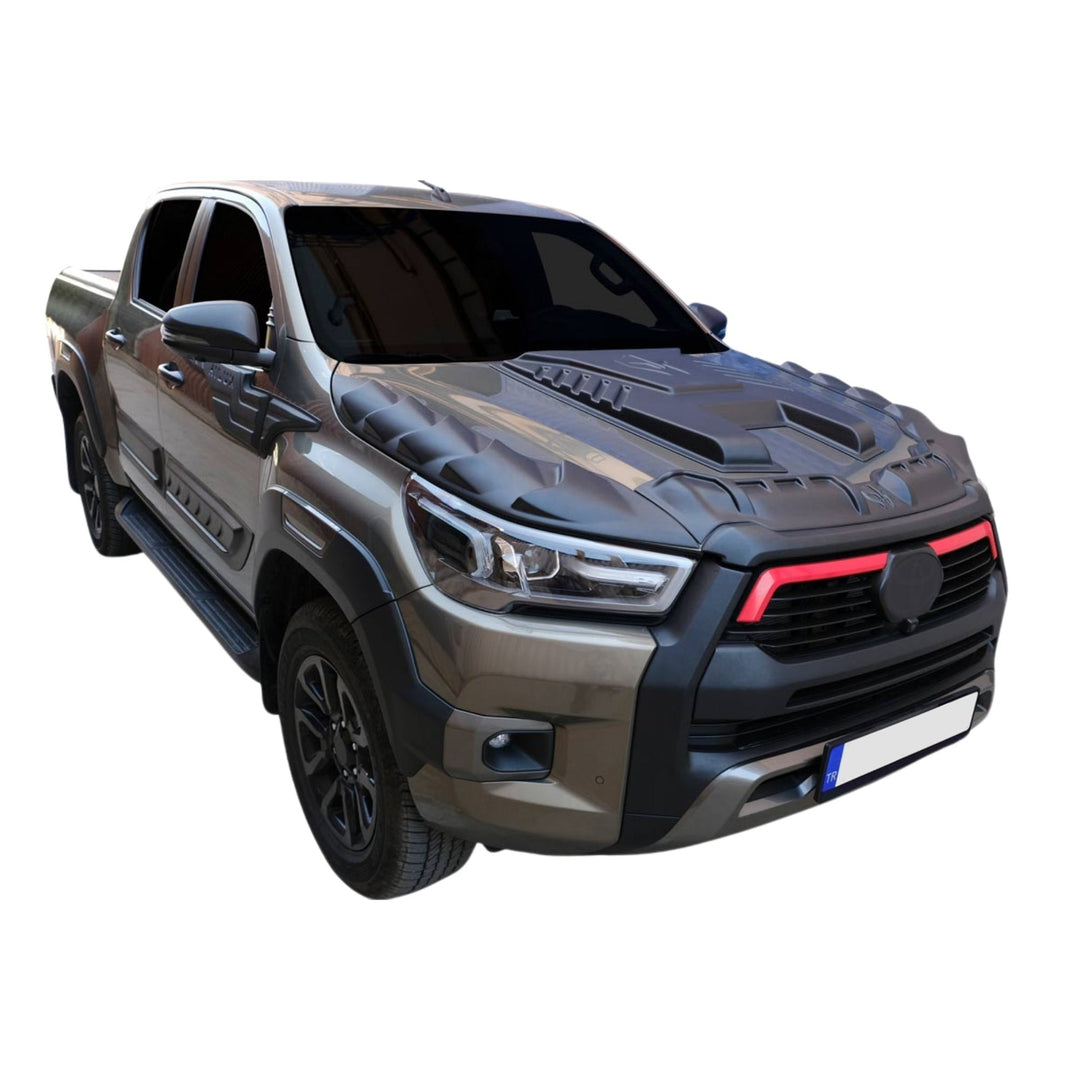 Toyota Hilux Ön Kaput Koruyucu - Dragon (3 Parça) | 2020 ve Sonrası