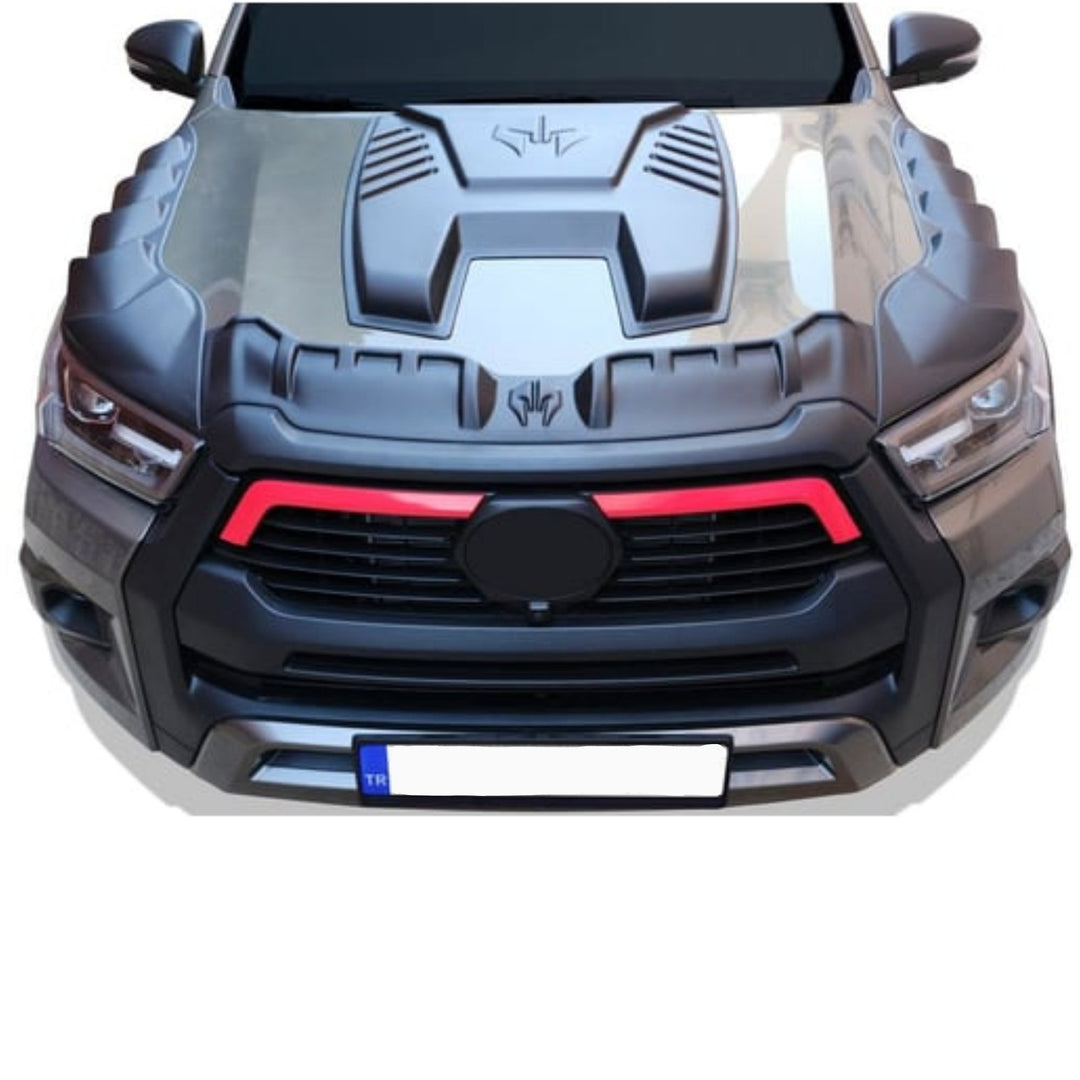 Toyota Hilux Ön Kaput Koruyucu - Dragon (3 Parça) | 2020 ve Sonrası