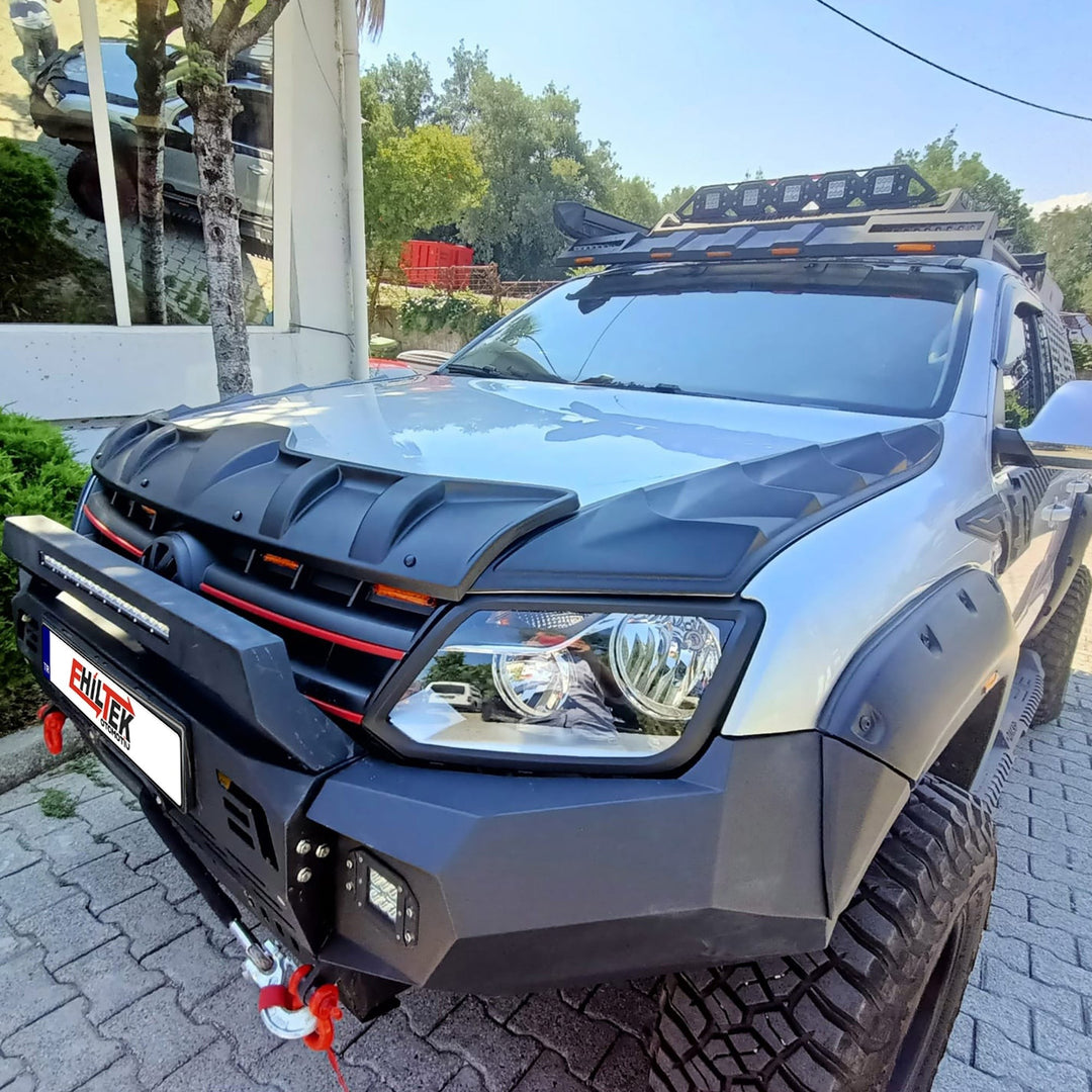 VW Amarok Ön Kaput Koruyucu - Dragon (3 Parça) | 2010-2021 Arası