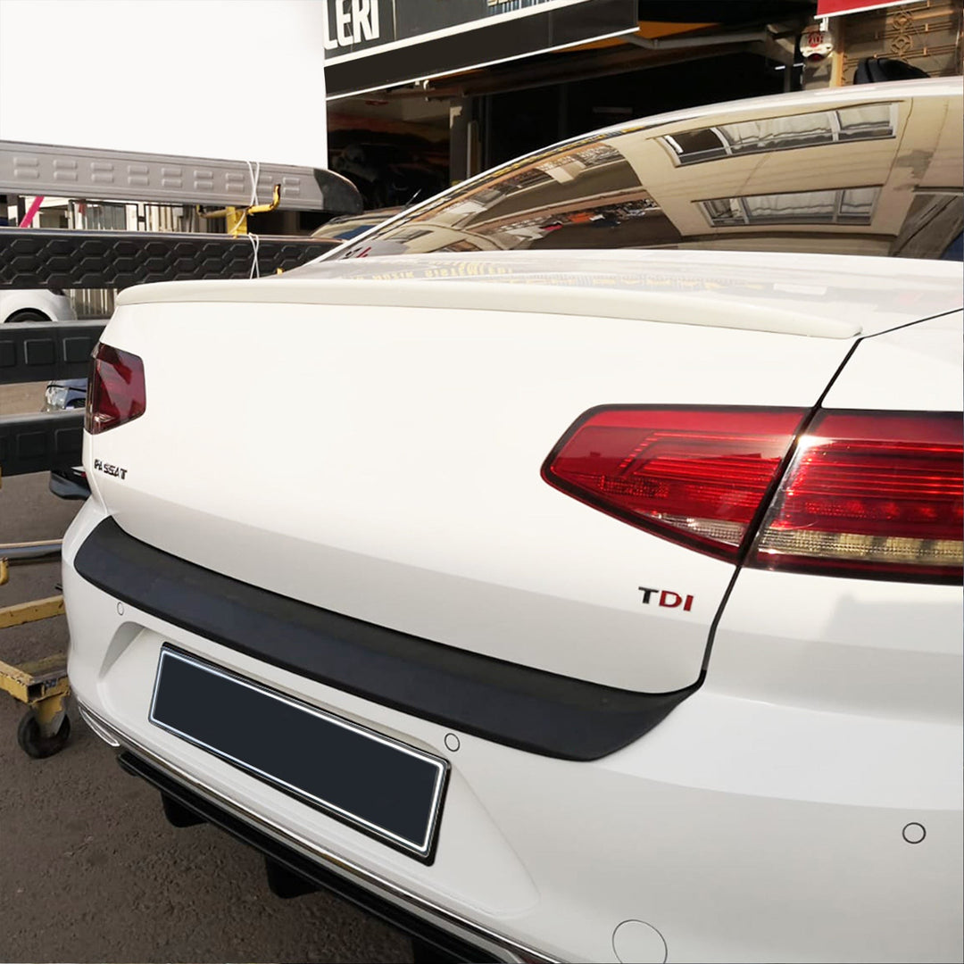 VW Passat B8 Arka Tampon Eşiği - Mat Siyah | 2015 ve Sonrası, SD