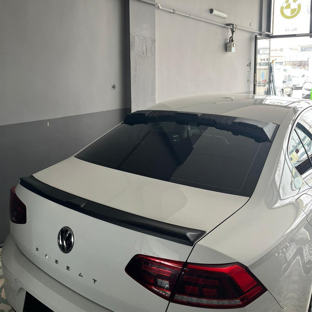 VW Passat B8 Spoiler Arka Cam Üstü - Siyah | 2015 ve Sonrası, SD