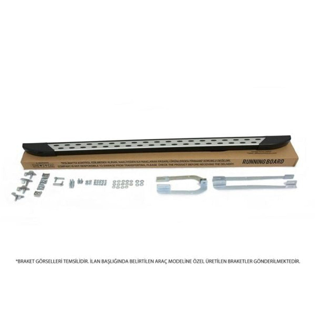 Mercedes Sprinter W907 Yan Basamak - Gri, Kayar Basamaklı, Dot Line (3 Parça) | 2018 ve Sonrası