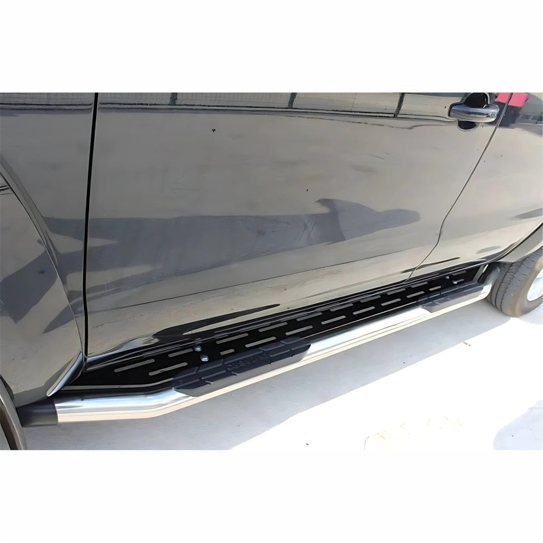 Nissan Navara Yan Basamak - Krom, Çap:76, Amazon | 2006-2015 Arası