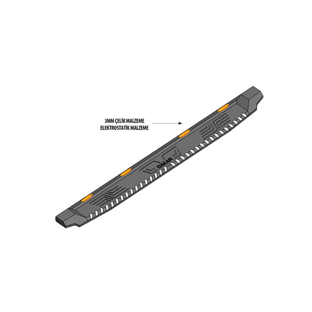 SsangYong Musso Yan Basamak - Siyah, Ledli, Dakar V1 | 2018 ve Sonrası