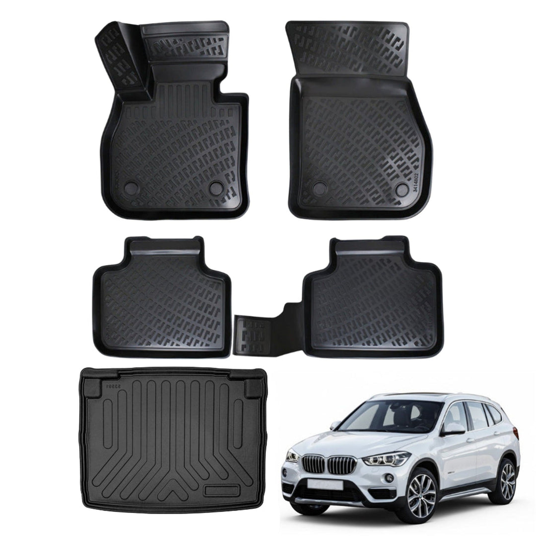 Bmw X1 F48 3D Paspas  ve Bagaj Havuzu (Alt Bagaj | 2015-2022 Arası