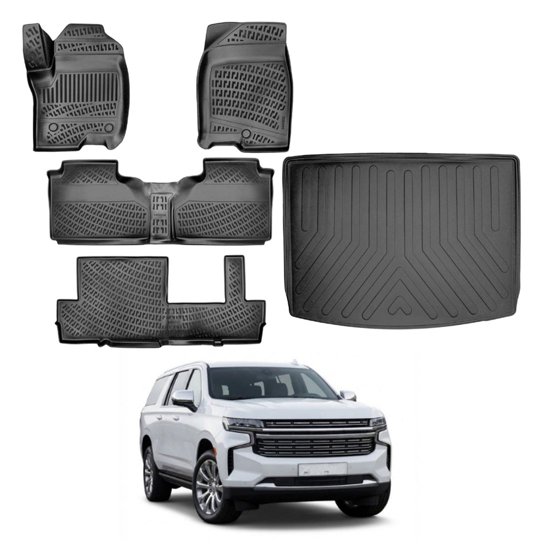 Chevrolet Suburban 3D Paspas (8 Koltuklu) ve Bagaj Havuzu | 2021 ve Sonrası