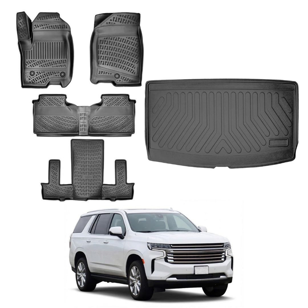Chevrolet Tahoe 3D Paspas (7 Koltuklu) ve Bagaj Havuzu | 2020 ve Sonrası