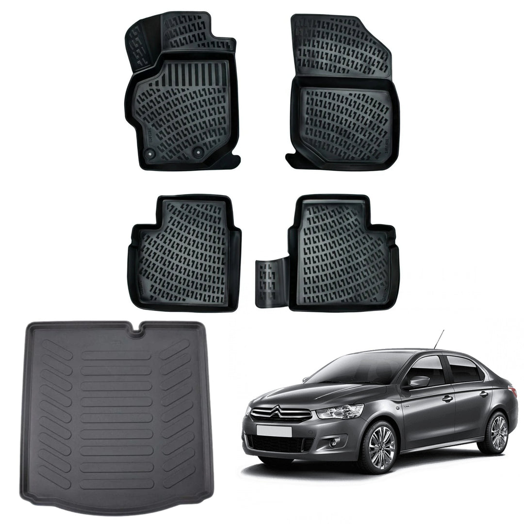 Citroen C3 3D Paspas  ve Bagaj Havuzu (İnce Stepneli) | 2009-2016 Arası, HB