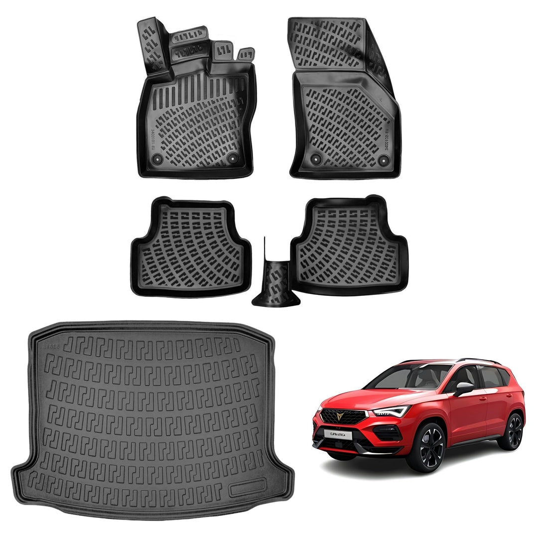 Citroen C3 Aircross 3D Paspas  ve Bagaj Havuzu (Alt Bagaj, Hareketsiz) | 2017-2023 Arası