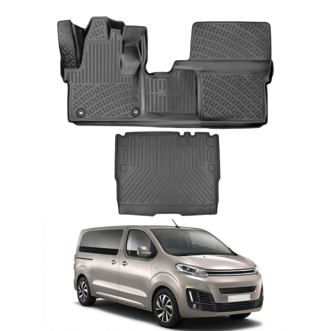 Citroen Jumpy Spacetourer 3D Paspas ve Bagaj Havuzu - 8+1 Koltuklu | 2016 ve Sonrası