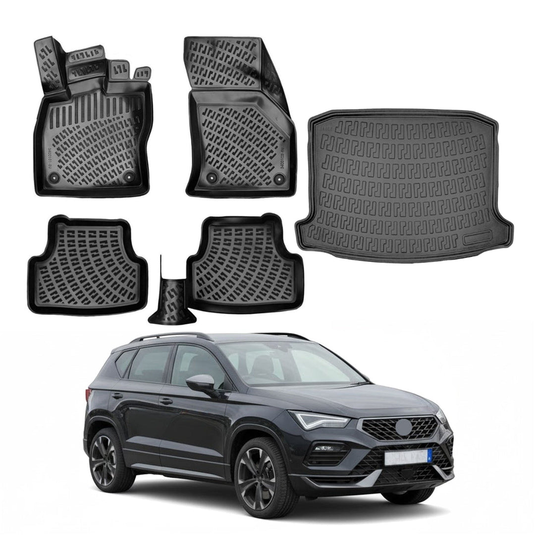 Cupra Ateca 3D Paspas  ve Bagaj Havuzu (Çift Kulaklı) | 2022 ve Sonrası