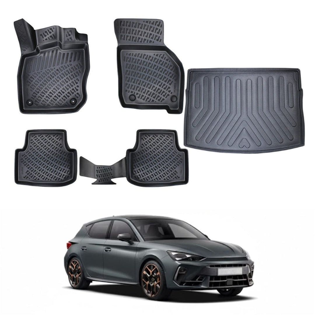 Cupra Leon 3D Paspas (Otomatik Vites) ve Bagaj Havuzu (Üst Bagaj, Ses Sistemsiz) | 2023 ve Sonrası, HB