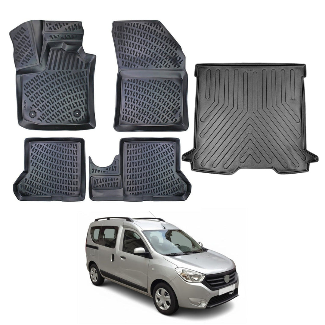 Dacia Dokker 3D Paspas  ve Bagaj Havuzu | 2012 ve Sonrası