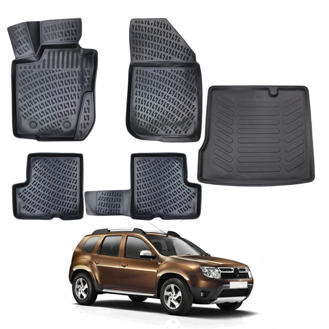 Dacia Duster 4x2 3D Paspas  ve Bagaj Havuzu | 2009-2017 Arası