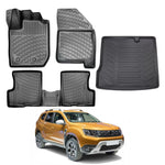 Resmi Galeri görüntüleyicisine yükleyin, Dacia Duster 4x2 3D Paspas  ve Bagaj Havuzu | 2018-2022 Arası