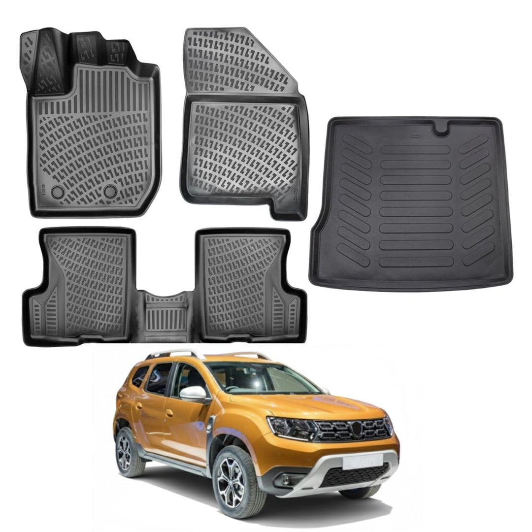 Dacia Duster 4x2 3D Paspas  ve Bagaj Havuzu | 2018-2022 Arası