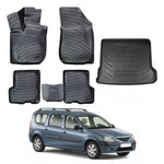 Resmi Galeri görüntüleyicisine yükleyin, Dacia Logan MCV 3D Paspas  ve Bagaj Havuzu (5 Koltuklu) | 2004-2012 Arası, SW