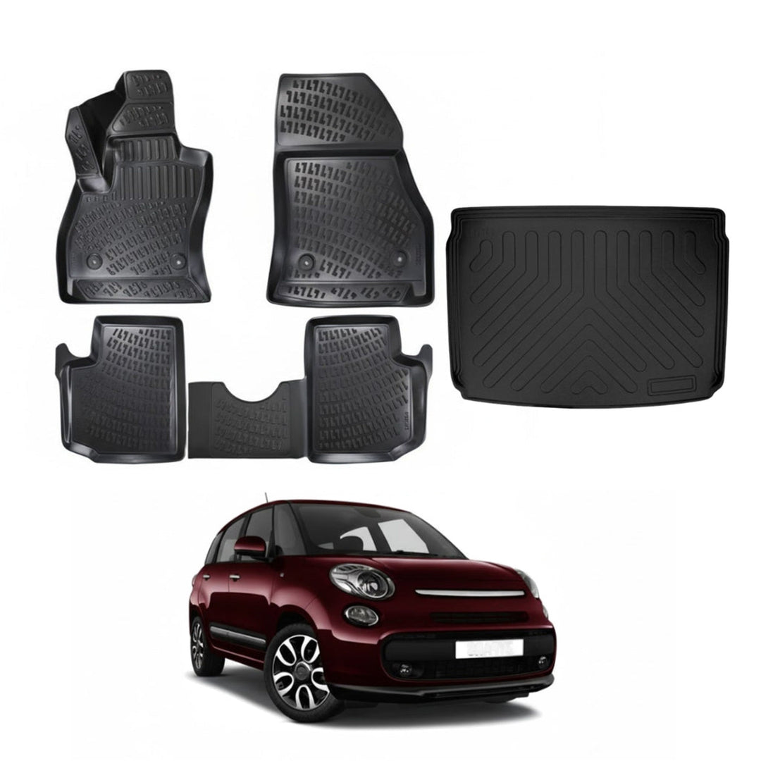Fiat 500L 3D Paspas  ve Bagaj Havuzu (Üst Bagaj, 5 Koltuklu) | 2012-2017 Arası, HB