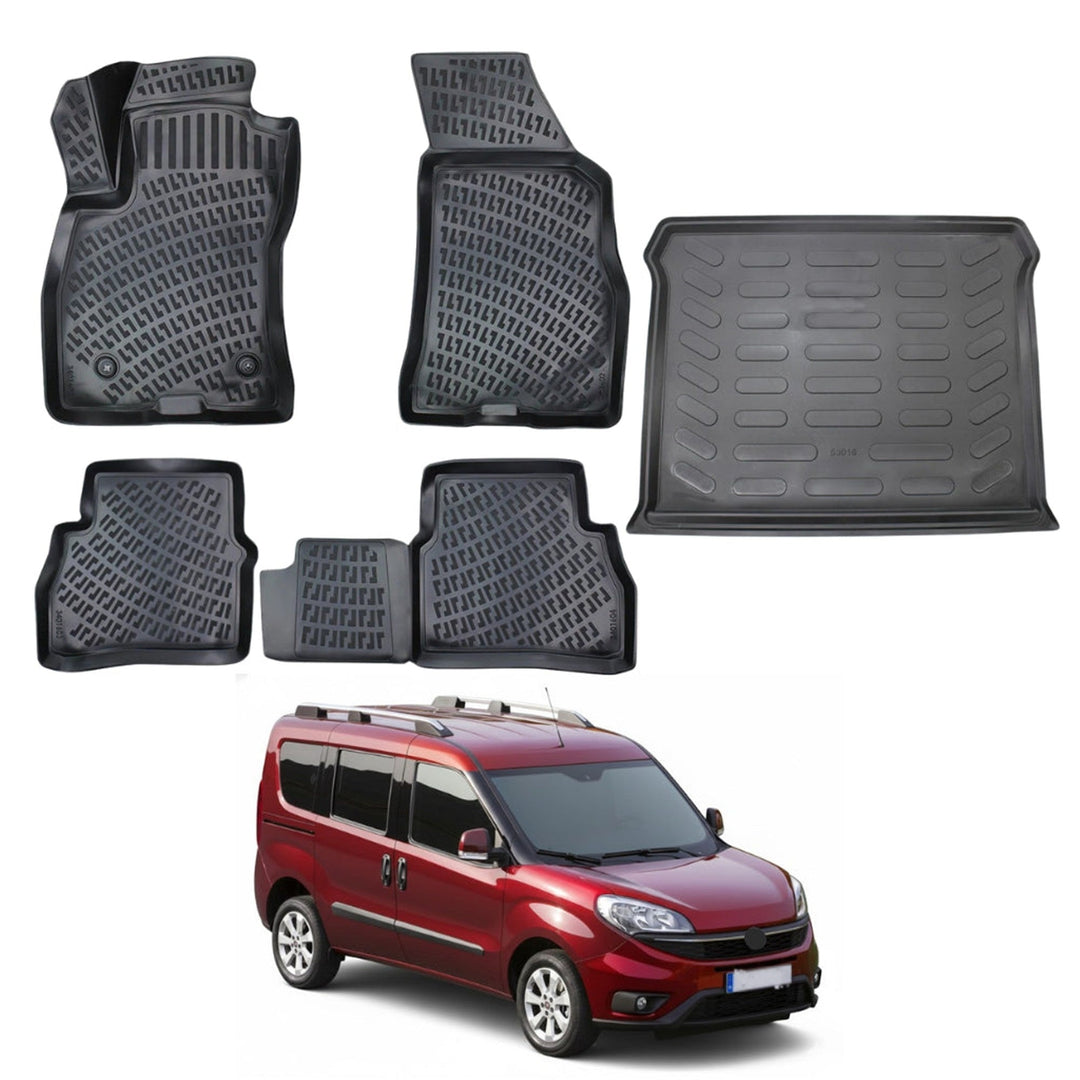Fiat Doblo 3D Paspas  ve Bagaj Havuzu (Easy) | 2015-2022 Arası
