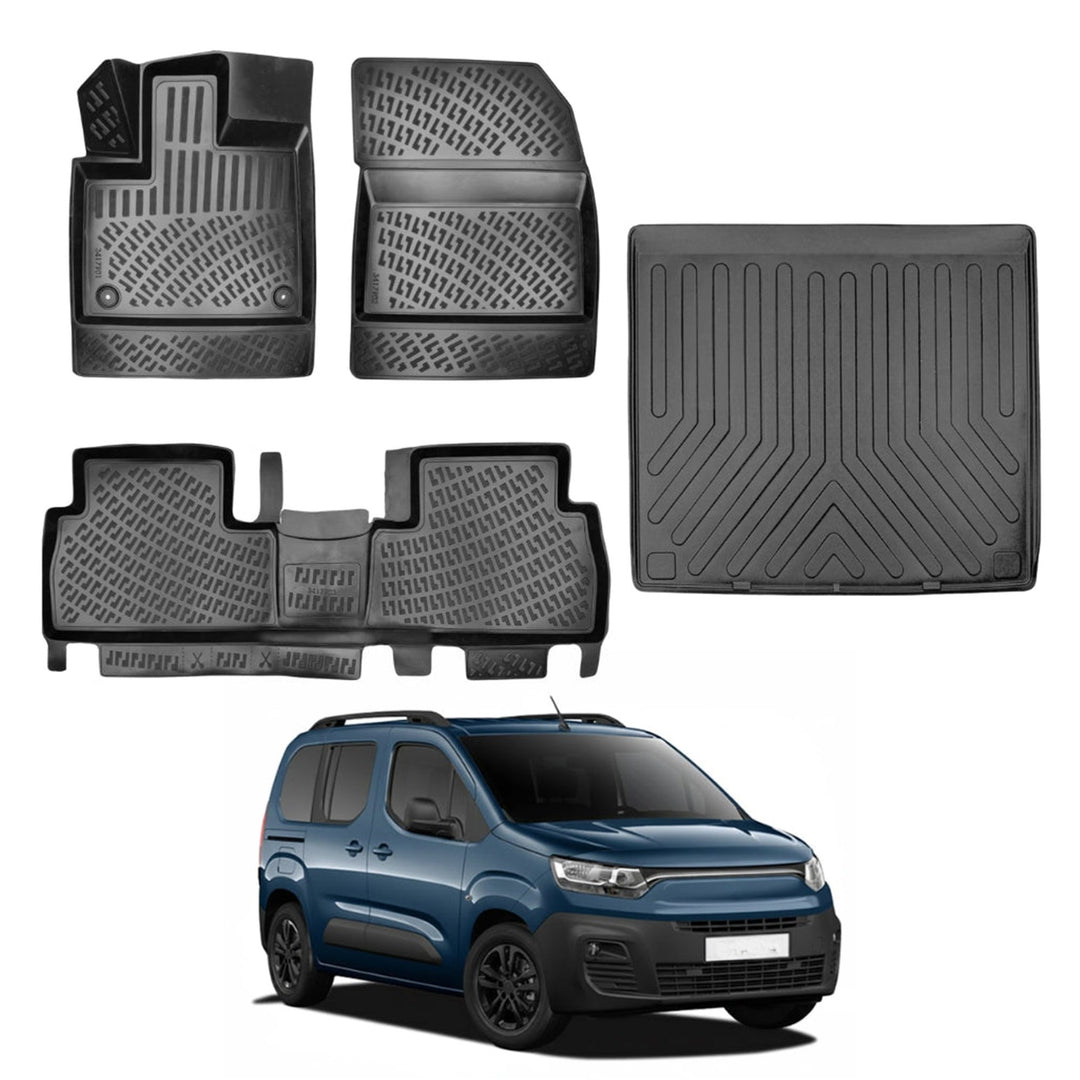 Fiat Doblo 3D Paspas  ve Bagaj Havuzu (Bölmesiz Bagaj) | 2023 ve Sonrası