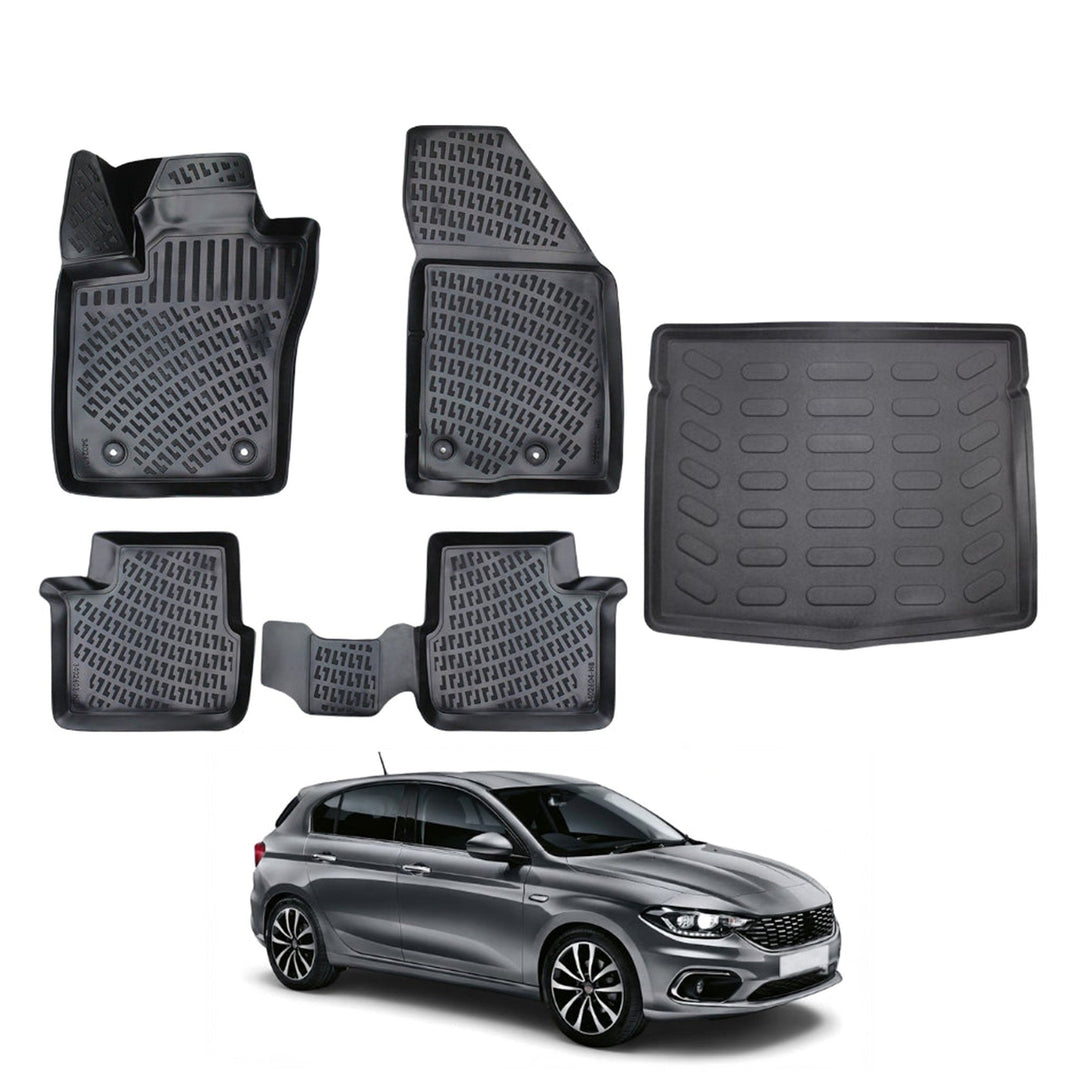 Fiat Egea 3D Paspas  ve Bagaj Havuzu (Stepneli) | 2015 ve Sonrası, HB