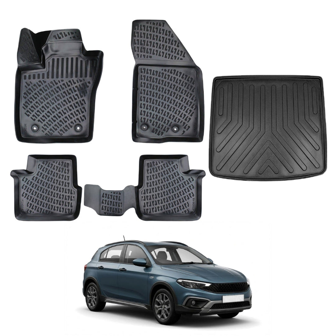 Fiat Egea Cross 3D Paspas  ve Bagaj Havuzu (Tamir Kitli) | 2020 ve Sonrası, HB