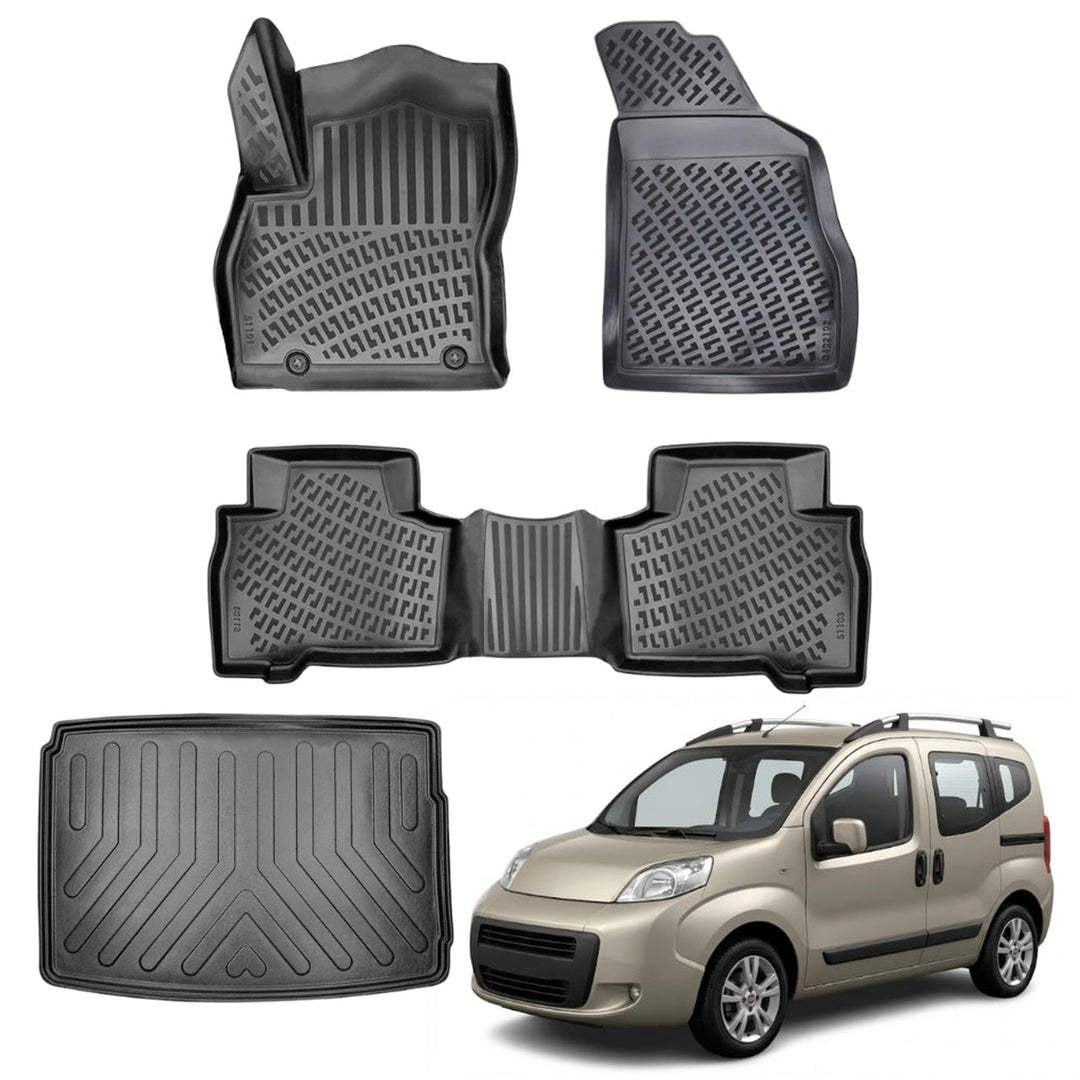 Fiat Fiorino 3D Paspas (Dizel) ve Bagaj Havuzu (Halı Zeminli) | 2007-2019 Arası