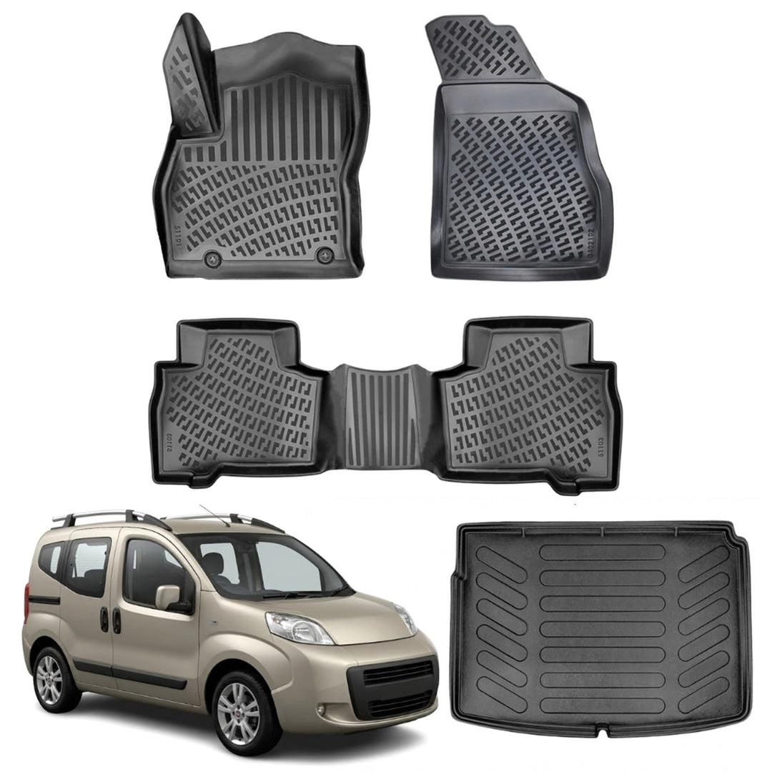 Fiat Fiorino 3D Paspas (Dizel) ve Bagaj Havuzu (Plastik Zeminli) | 2007-2019 Arası