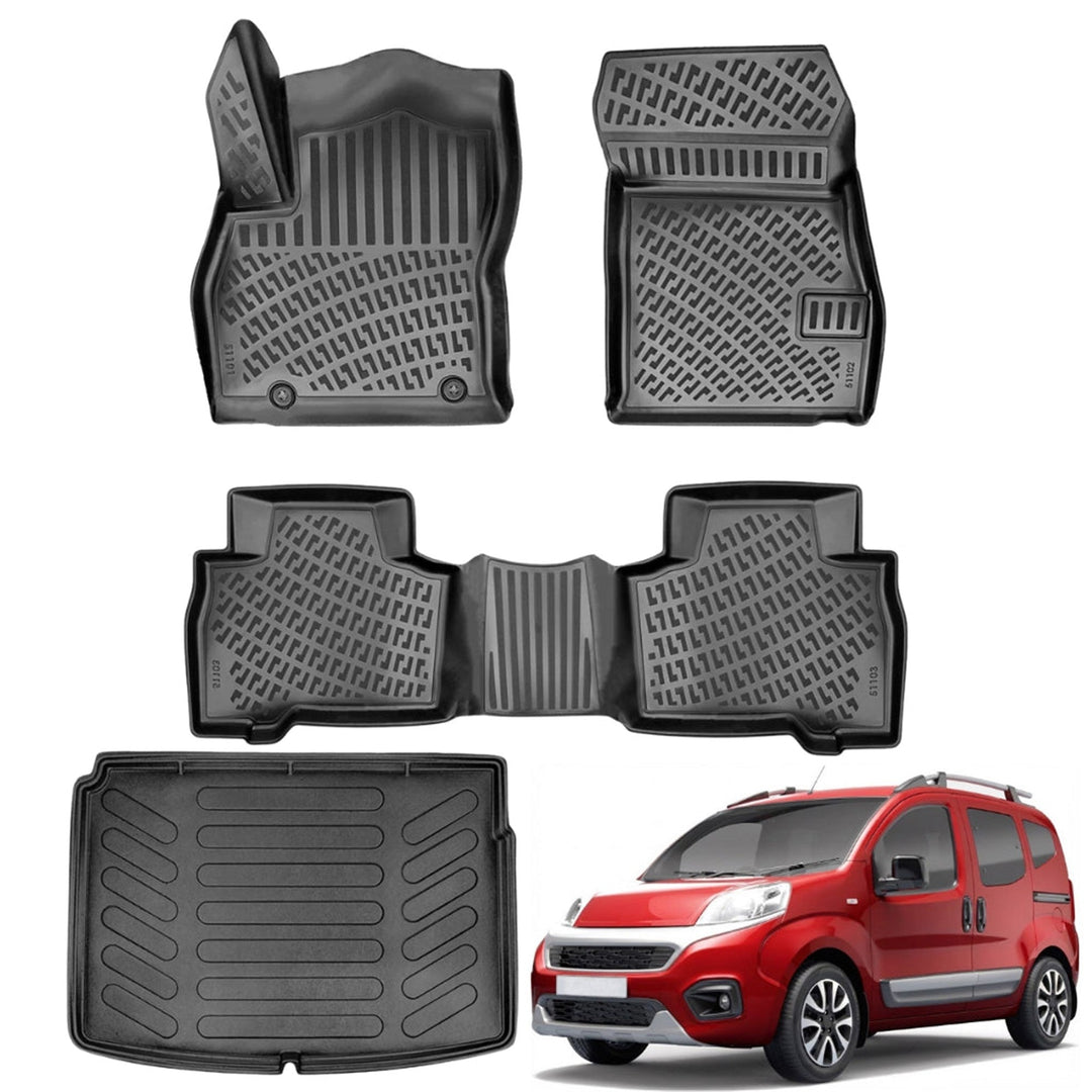 Fiat Fiorino 3D Paspas (Dizel) ve Bagaj Havuzu (Plastik Zeminli) | 2020 ve Sonrası