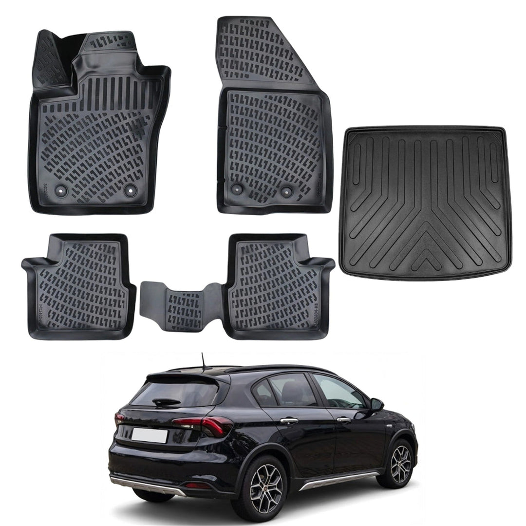 Fiat Tipo Cross 3D Paspas (EU Versiyon) ve Bagaj Havuzu | 2021 ve Sonrası, HB